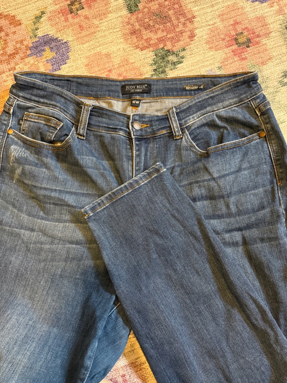 Judy Blue Women's Medium Blue Tapered Leg Jeans LONG!